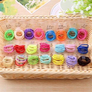 10/20pcs/Set Candy Color Elastic Hair Bands Girls Rubber