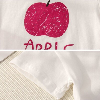 Kids Sets Summer Baby Girls Cotton Printing ops Suits Lattic