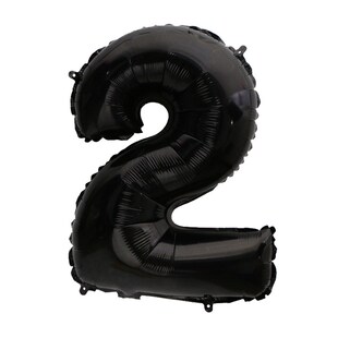 Digital Balloons Party 32inch Birthday Fat Kids Black for
