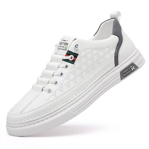 Mens Shoes Breathable Thin Soft Leather White Shoes Mens 2