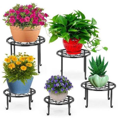 Outdoor Flower Pot Holder Anti-rust Plant Stand Metal Plant