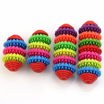 Colorful Cute TPR Rubber Pet Dog Puppy Dental Teething Healt
