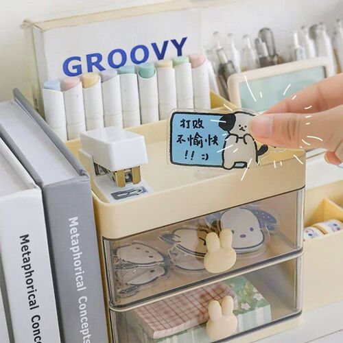Desktop Transparent Cosmetics Storage Box Desktop Organizer