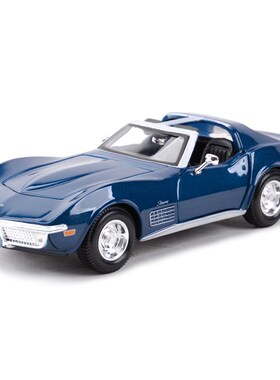 Maisto 1:24 1970 Corvette Blue Static Die Cast Vehicles Coll