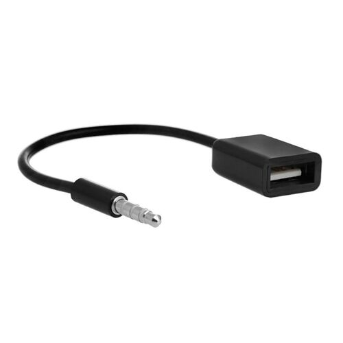 2020 New 3.5mm Male AUX Audio Plug Jack To USB 2.0 Female C