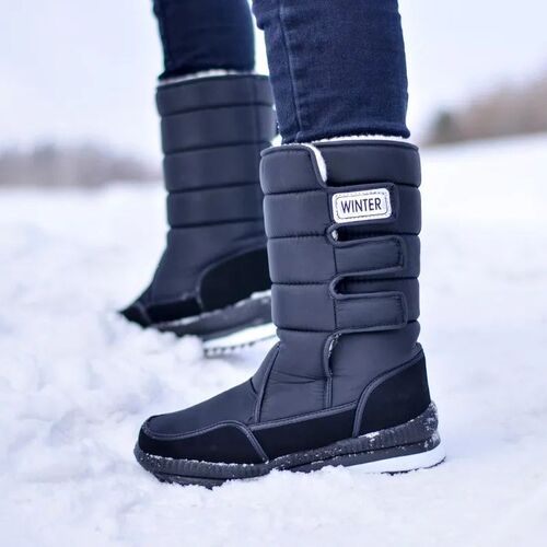 Men Snow Boots Platform Snow Boots For Men Thick Plush Water
