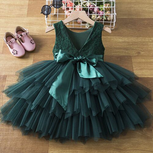 New In Dress Baby Girl Dresses Summer Tulle Tutu Dress Girl