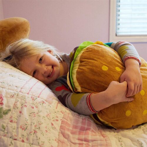 Hamburger Pillows Fluffy Burger Plush Soft Stuffed Toy汉堡