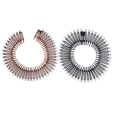 Plastic Full Circle Sretch Flexible Comb Teeth Headband Hair