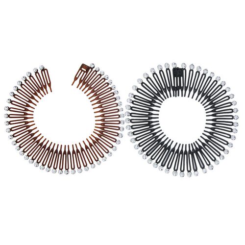 Plastic Full Circle Sretch Flexible Comb Teeth Headband Hair