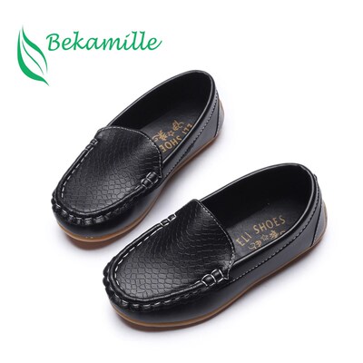 Girl Boy Leather Soft Shoes Children Kids Baby Casual Shoes