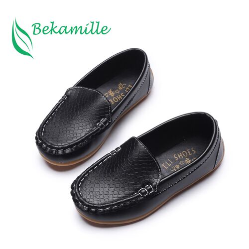 Girl Boy Leather Soft Shoes Children Kids Baby Casual Shoes