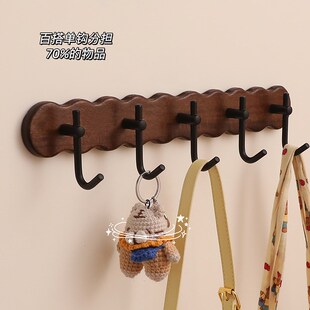 粘钩强力承重可爱浴室家用无痕联排挂钩卫生间门口墙上免打孔排钩