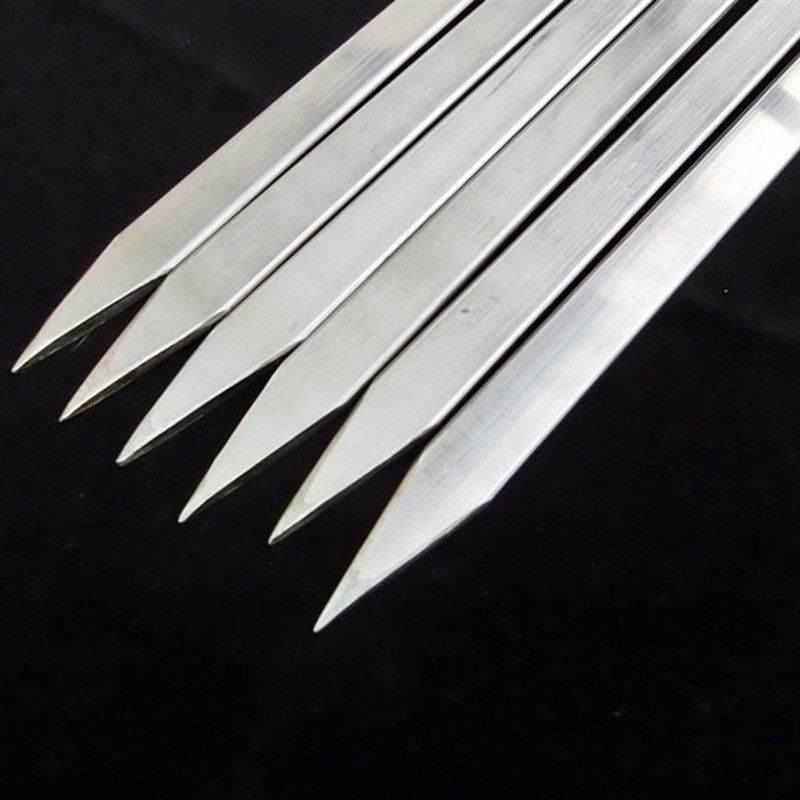 商用5厘米特大号烧烤签子不锈钢烧烤扁签大串签子烤肉店钢铁签字,户外/登山/野营/旅行用品,烧烤针,淘宝优惠券,粉丝福利购,淘宝优惠卷