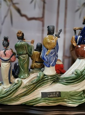 陶瓷工艺品 石湾公仔 八仙 神话人物