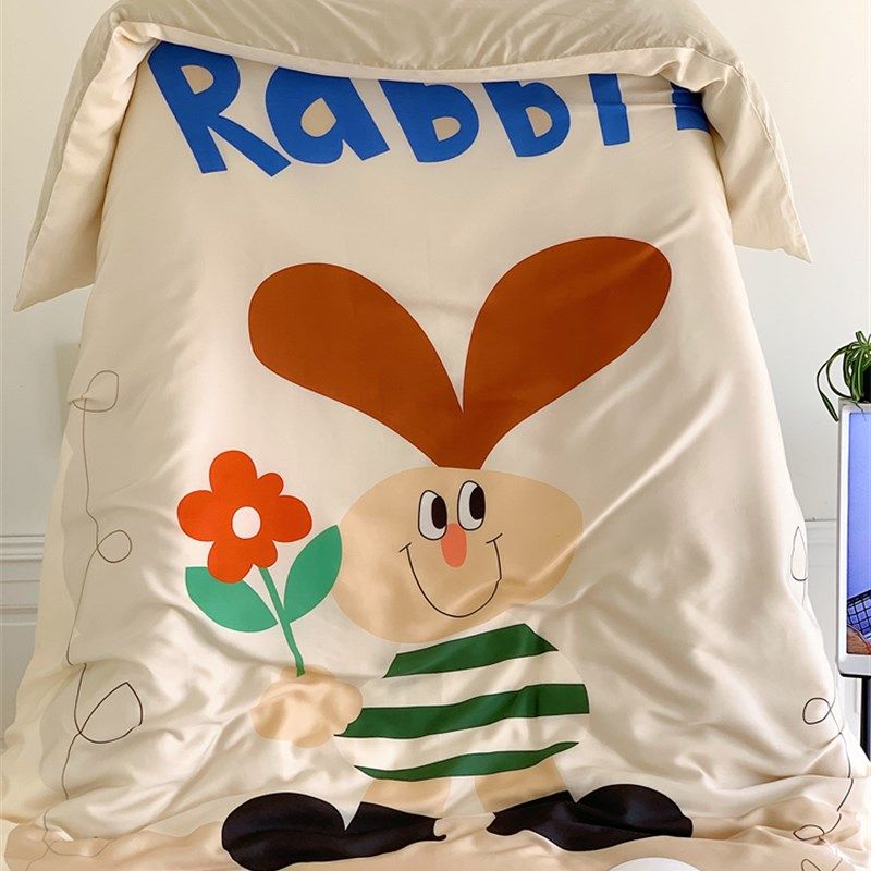 奇妙世界手绘漫画风兰精天丝四件凉感卡通被儿童裸睡床品2m,床上用品,床品套件/四件套/多件套,淘宝优惠券,粉丝福利购,淘宝优惠卷