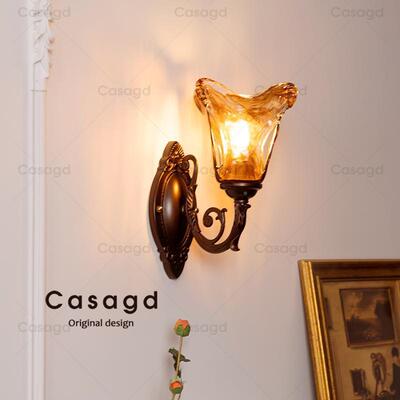 CS68439A法式复古床头壁灯iAntage中古客厅背景墙v美氛式过道卧室