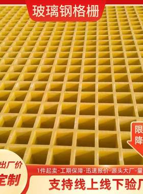 玻璃钢格道栅盖板洗车房走地格漏栅地网粪养殖排水CQJ沟格栅光伏