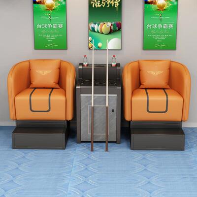 高档台球室球厅观球沙发台球沙发桌椅助桌自球室看加gqy3056高椅