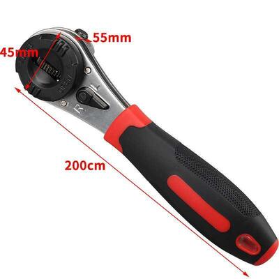 款高新可调式多档功能622MM棘轮活动开口扳手-110五金工具