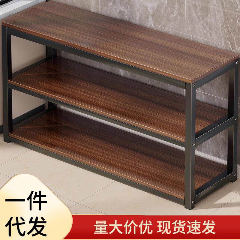 厨房置物架多功能菜篮切菜桌面微波炉锅具收纳架落地多层橱柜架子