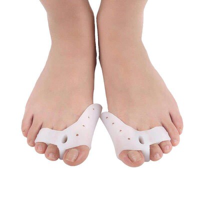 2pcs Silicone Gel Bunion Toe Corrector Orthotics Straightene