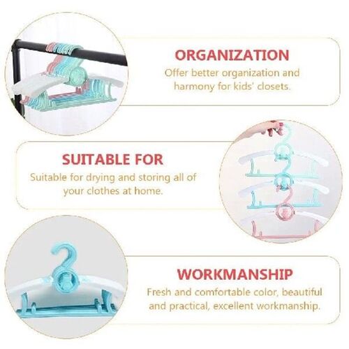 Plastic Telescopic Clothes Hanger for Kids Baby Toddler
