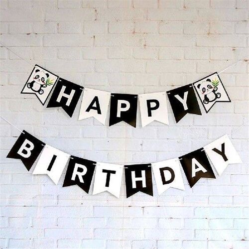 11pcs Panda Balloon Combo Birthday Banner Garland Decor