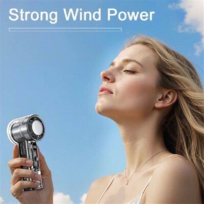 Refrigeration Portable Handheld Turbo Fan USB Rechargeable