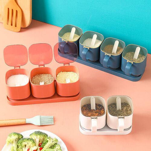 Kitchen Seasoning Box Household Multi-size Seasoning Box Wit