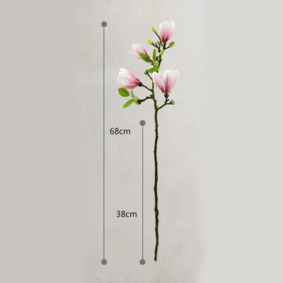 Artificial Magnolia Flower Branch For Home Living Room Decor