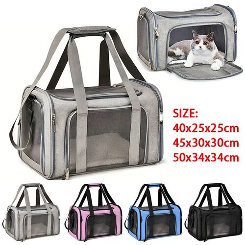 Dog Cat Carrier Bag Pet Puppy Travel Bags Breathable Mesh Sm