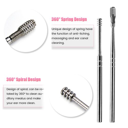 6PCS Ear Cleaner Wax Removal Tool Earpick Sticks Earwax Remo