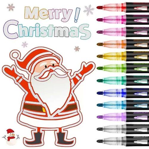 Double Line Contour Pen for Children,Color Dream Metal,Hand