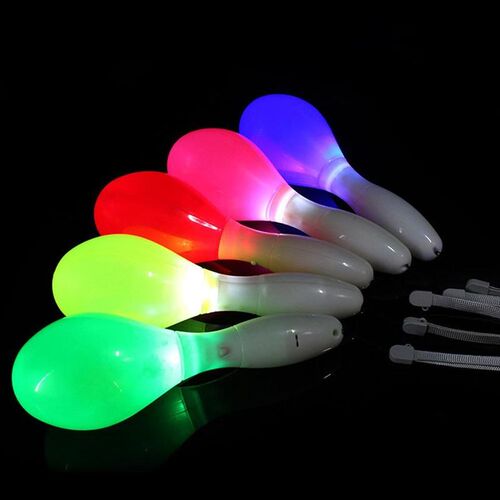 1pc Random Color LED Sand Hammer Plastic Toy Neon Sensory Sh