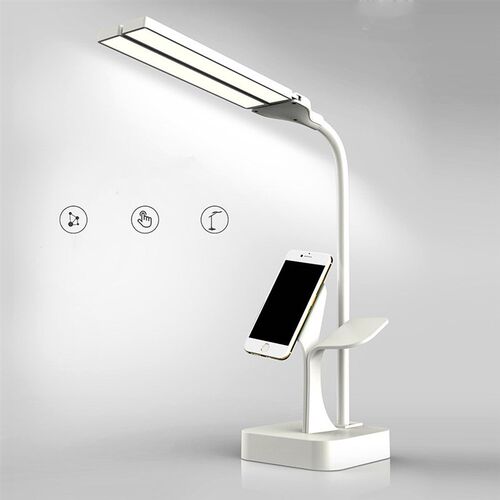 USB Rechargeable Dual Head led Desk Lamp Stepless Dimmable
