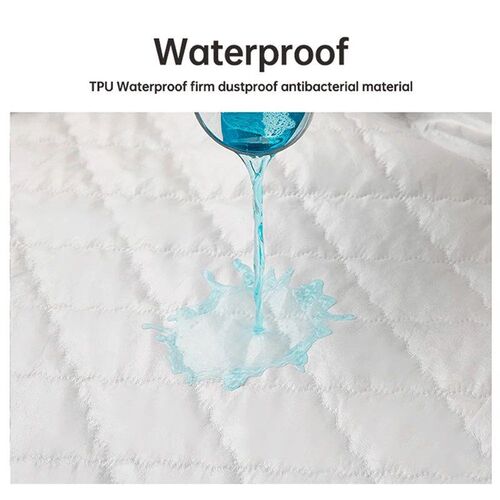 Waterproof Throw Mattress Cover Bed Fitted Sheet Mattress Pr