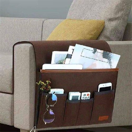 Felt Bedside Storage Bag Pouch Bed Desk Bag Sofa  Remote