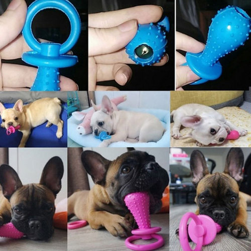 1PCS Pet Toys for Small Dogs Rubber Resistance To Bite Dog T