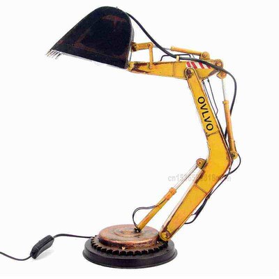 Iron Vintage Model Antique Metal Punk Table Lamp Desktop