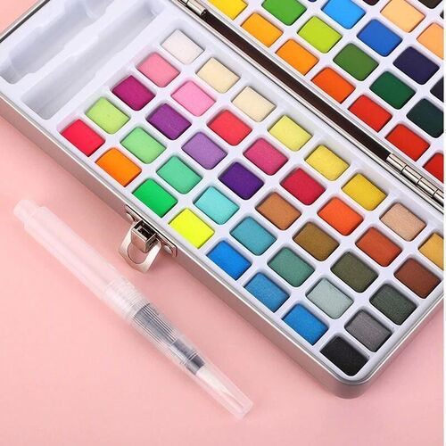 50/72/90/100 Colors Solid Watercolor IPaint Set Basic Neone