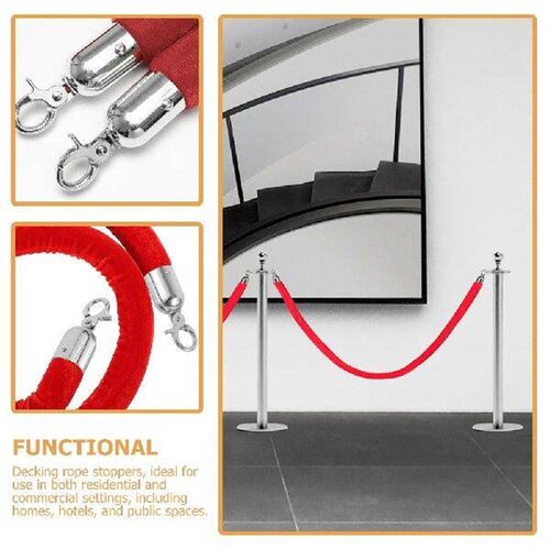 2pcs Cord Stopper Decking Rope Stopper Stainless Steel End