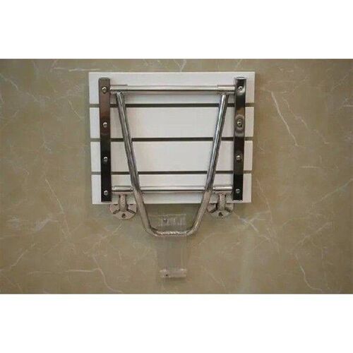 Bathroom Wall Seat Stool Solid Wood Bath Folding Stool Seat