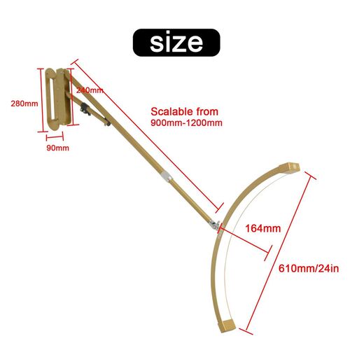 Fosoto FT-Y18 24inch Dimmable LED Wall Mounted Half-Moon Lig