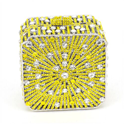 Female banquet Party Bag  Crystal Clutch Bag Box Classic Met