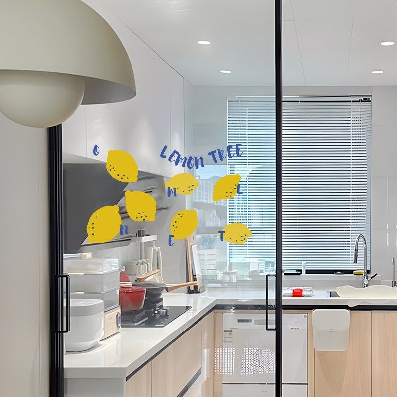 玻璃门静电贴卡通水果装饰门贴家用免胶无痕窗户遮丑贴画浴室墙贴,家居饰品,玻璃膜/贴,淘宝优惠券,粉丝福利购,淘宝优惠卷
