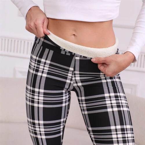 Add Velvet Padded Light Plate Lamb Velvet Leggings Womens H
