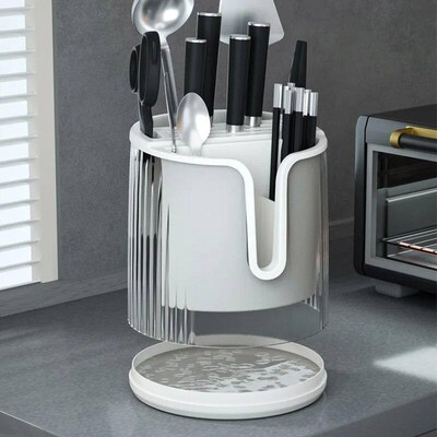 1PC 360 degree rotating knife holder kitchen storage knife r