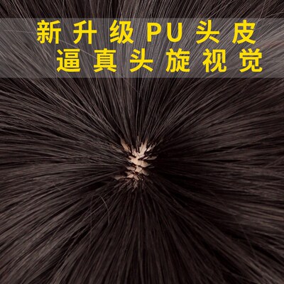 Men Wigs For Men With Hair Replenishing Tablets On The Top O