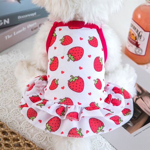 Dog Dress Summer Dog Clothes Small Floral Princess Dress For